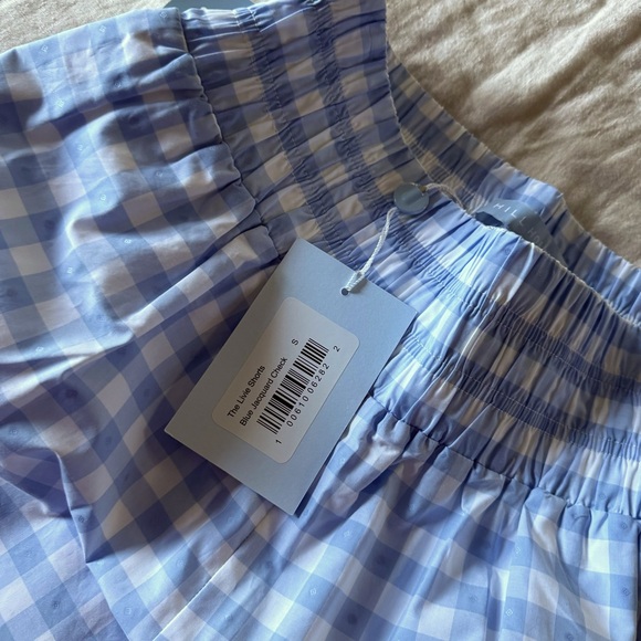 Hill House Home Livie Nap Short NWT, Small, Blue Gingham - Picture 6 of 6
